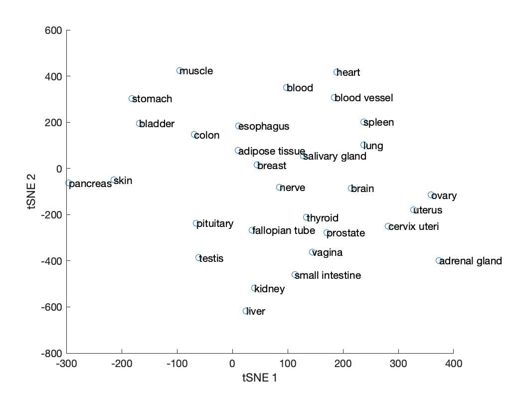 GEM tSNE mapping